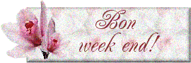 Gif animé bon week-end fleur